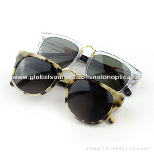 Italian design acetate sunglasses with CE & FDA certification in crystal